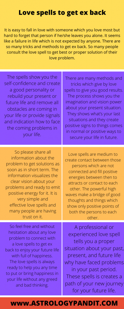 love spells to get ex back