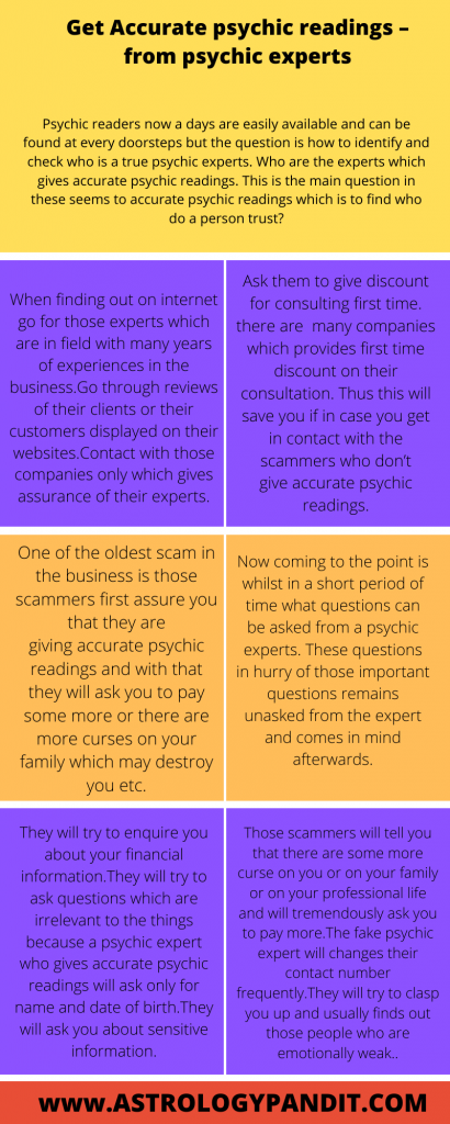Get accurate psychic readings