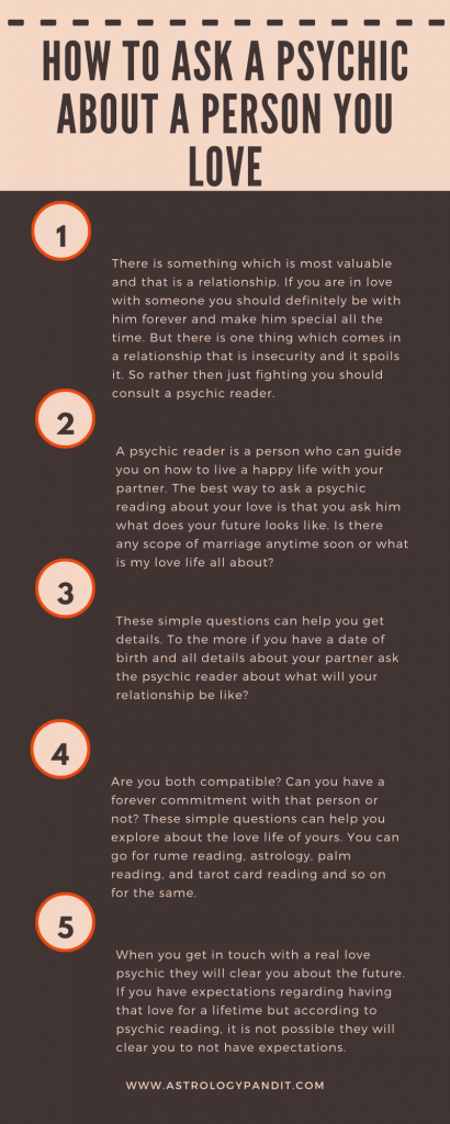 How to ask a psychic about a person you love