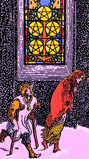 Five Of Pentacles Card