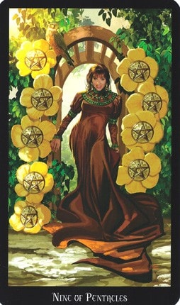 Nine Of Pentacles Card