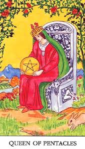 Queen Of Pentacles Card