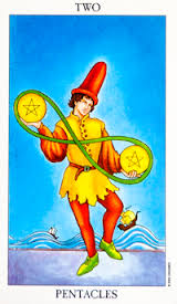 Two Of Pentacles Card