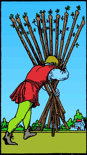 Ten Of Wands Card