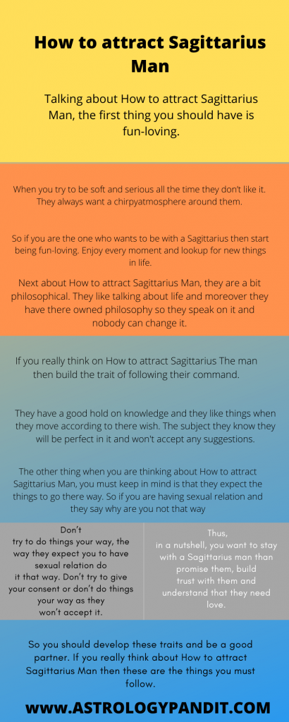 Qu'est-ce qui attire le gars du Sagittaire?