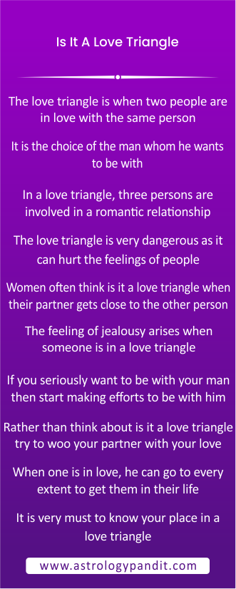 Is it a love triangle infographics