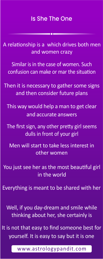 is she the one? infographics