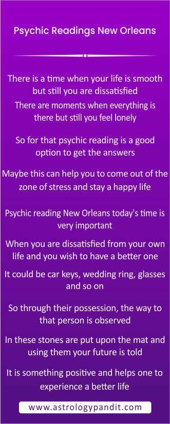 Importance of Psychic readings New Orleans info graphic