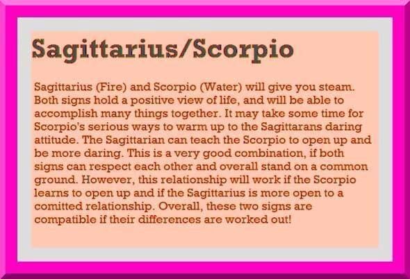 Are female Sagittarius and male Scorpios compatible?
