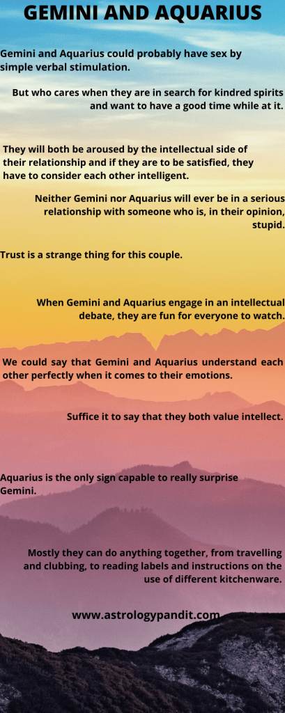 gemini man aquarius woman compatibility