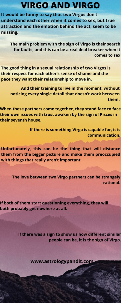 Virgo man virgo woman compatibility