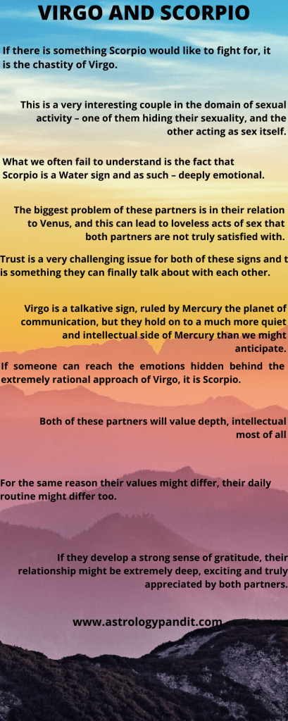 Virgo man scorpio woman compatibility