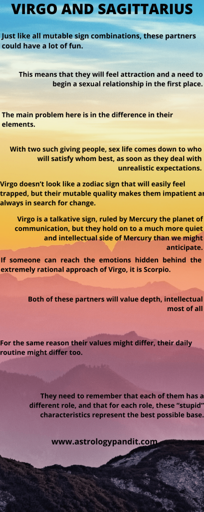 Virgo man sagittarius woman compatibility