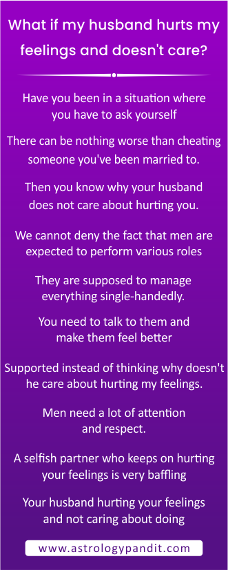 What if my husband hurts my feelings and doesn’t care info graphic