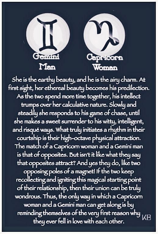 gemini man capricorn woman compatibility in love.