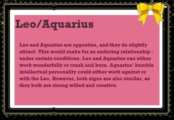 Leo man aquarius woman compatibility leo man in love with aquarus