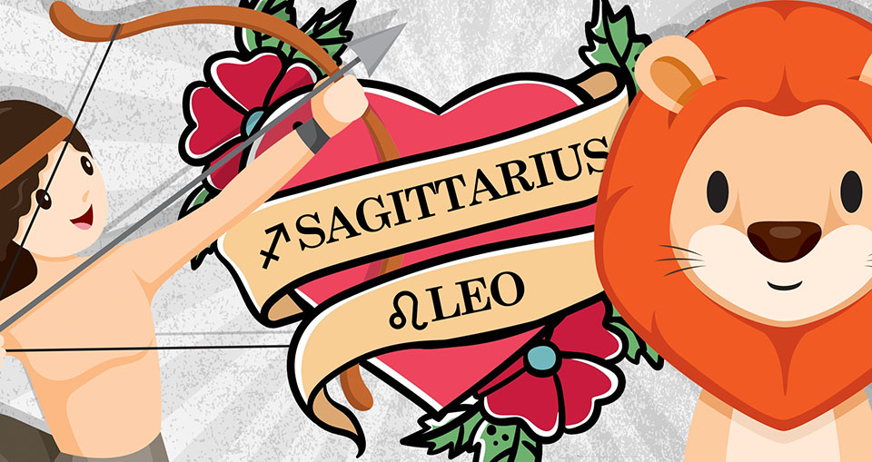 Sagittarius man Leo woman Compatibility in love online