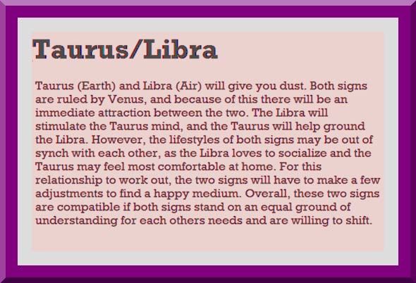 Taurus man libra woman compatibility in love online