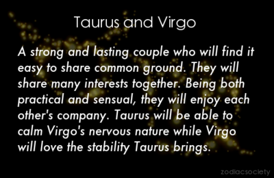Virgo man Taurus woman compatibility in love online