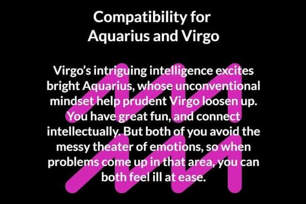 virgo man aquarius woman compatibility