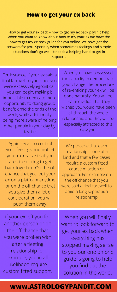 How to get my ex back psychic reading